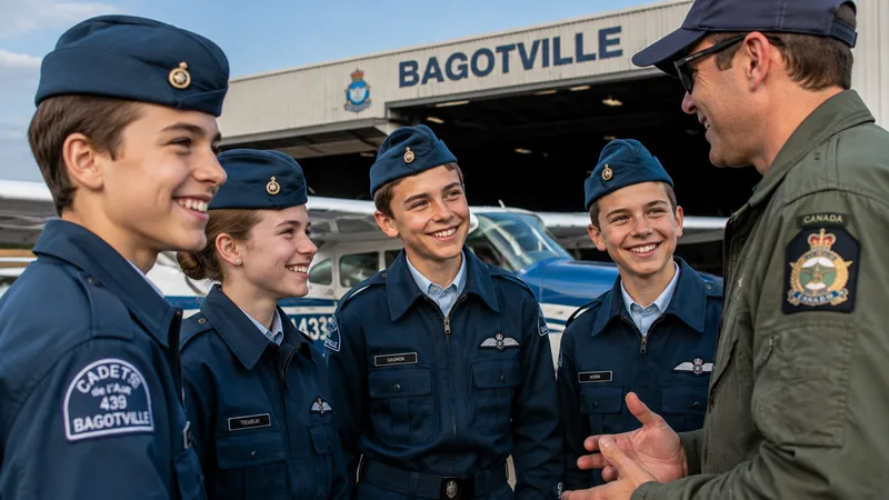 Cadets : uniformes et effets bien identifiés